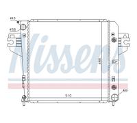 Radiatore Alette di raffreddamento saldate 61017 NISSENS per JEEP CHEROKEE