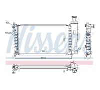 Radiatore, raffreddamento motore NISSENS 61347