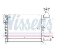 Radiatore, raffreddamento motore NISSENS 61372