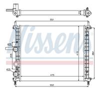 NISSENS 617848 Radiatore motore