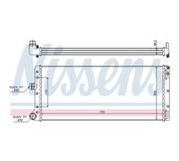 Radiatore, raffreddamento motore NISSENS 61887