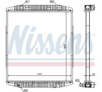 Radiatore, raffreddamento motore NISSENS 619730