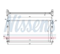 Radiatore, raffreddamento motore NISSENS 62043A