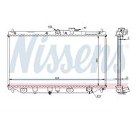 NISSENS 62279A Radiatore motore