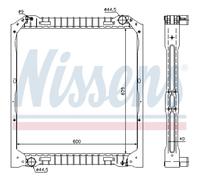 Radiatore, raffreddamento motore NISSENS 62349A