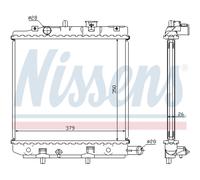 Radiatore, raffreddamento motore NISSENS 62455A