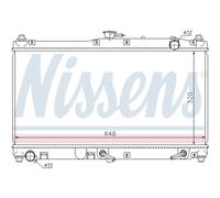 NISSENS 62467 Radiatore motore