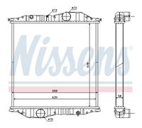 NISSENS 625502 Radiatore, Raffreddamento motore per MERCEDES-BENZ