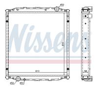 Radiatore, raffreddamento motore NISSENS 62876A