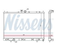 Radiatore, raffreddamento motore NISSENS 628972