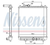 Radiatore, raffreddamento motore NISSENS 630787