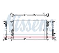 Radiatore, raffreddamento motore NISSENS 63124