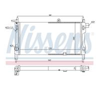 Radiatore, raffreddamento motore NISSENS 632381