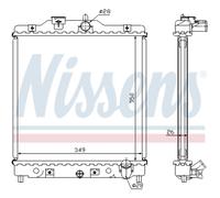 Radiatore, raffreddamento motore NISSENS 63310A