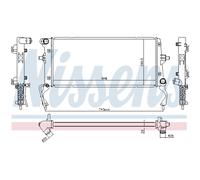 NISSENS 636728 Radiatore, Raffreddamento motore per HYUNDAI,KIA