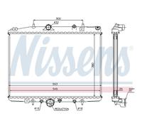 Radiatore, raffreddamento motore NISSENS 63702