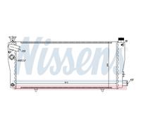 Radiatore, raffreddamento motore NISSENS 63709