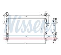 Radiatore, raffreddamento motore NISSENS 63816