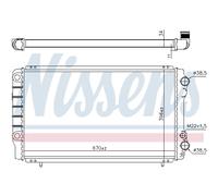 Radiatore, raffreddamento motore NISSENS 63912A
