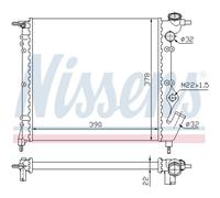 Radiatore, raffreddamento motore NISSENS 63929