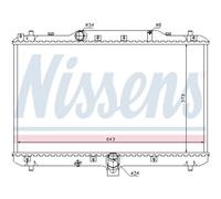 Radiatore, raffreddamento motore NISSENS 64198