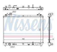Nissens 64199 Radiatore per Raffreddamento del Motore