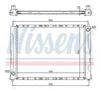 Radiatore, raffreddamento motore NISSENS 642161