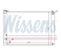 Radiatore, raffreddamento motore NISSENS 64660