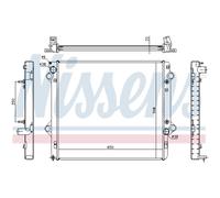 Radiatore, raffreddamento motore NISSENS 646804
