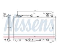Radiatore, raffreddamento motore NISSENS 646812