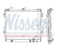 Radiatore, raffreddamento motore NISSENS 646827