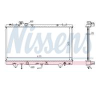 NISSENS 647041 Radiatore motore