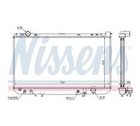 Radiatore, raffreddamento motore NISSENS 64756