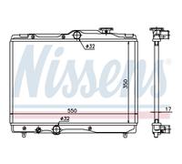 Radiatore, raffreddamento motore NISSENS 64839