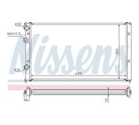 NISSENS 652551 Radiatore motore