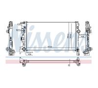 NISSENS 65623 Radiatore motore