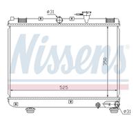 Radiatore, raffreddamento motore NISSENS 66624