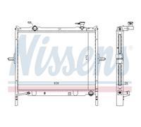 Radiatore, raffreddamento motore NISSENS 66767