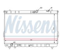 Radiatore, raffreddamento motore NISSENS 67031