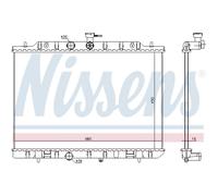 NISSENS 67365 Radiatore, Raffreddamento motore per NISSAN