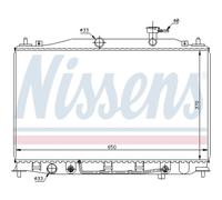 Radiatore, raffreddamento motore NISSENS 67503