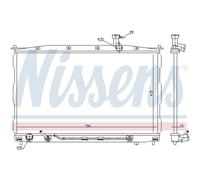 Radiatore, raffreddamento motore NISSENS 67505