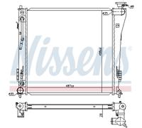 NISSENS 67552 Radiatore motore