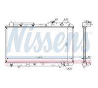 Radiatore, raffreddamento motore NISSENS 68101A