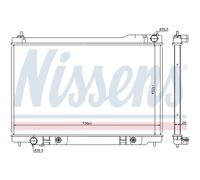 Radiatore, raffreddamento motore NISSENS 68118