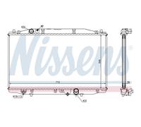 Radiatore, raffreddamento motore NISSENS 68131