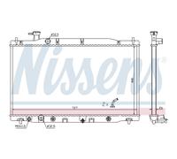 Radiatore Alette di raffreddamento saldate 681372 NISSENS per HONDA CR-V III