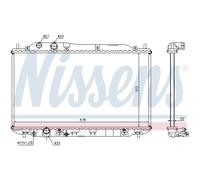 Radiatore, raffreddamento motore NISSENS 68141