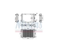 Radiatore Raffreddamento Motore NISSENS VW Touareg Audi Q7 Q8 4M0121212D