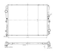 NRF 50041 Radiatore motore